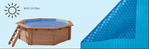 Copertura estiva della piscina in legno fuori terra da giardino con Liner sabbia Jardin 814